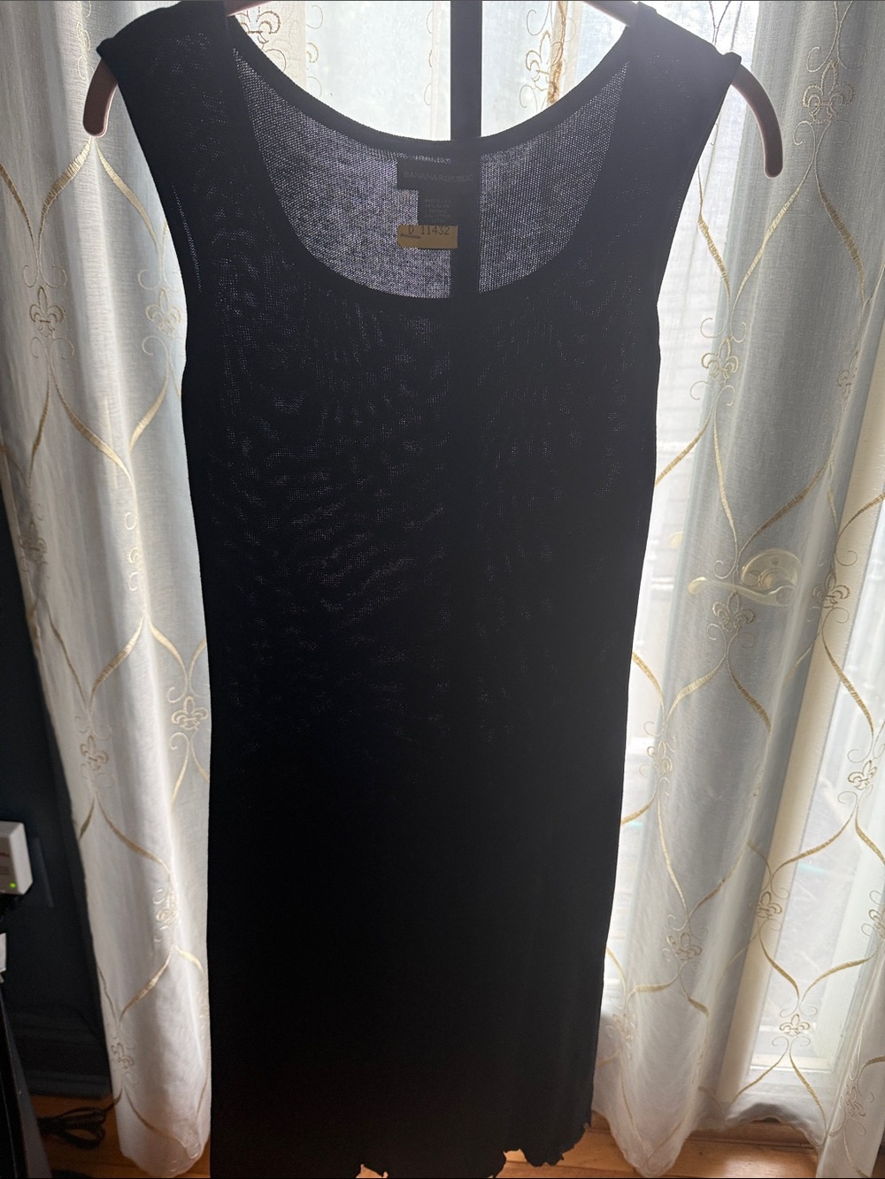 Banana Republic Black Sleeveless Knit Shift Dress
